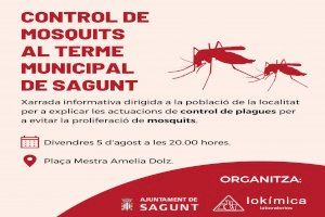 La regidoria de Sanitat reunix este divendres al veïnat d’Almardà en una xarrada-taller sobre consells per al control de mosquits