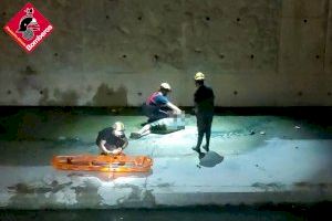 Rescatado un invidente que cayó desde ocho metros en Orihuela