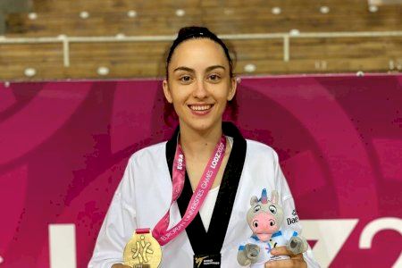 La taekwondista paiportina Paula Temina se proclama campeona de Europa universitaria