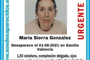 Continúa la búsqueda de María Sierra, desparecida en Gandia hace un año