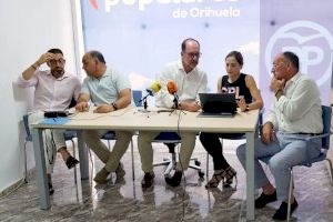 PP: "Orihuela continúa sin presupuestos pese al anuncio de la alcaldesa que estarían listos en julio"