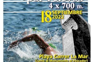 La IV travesía a nado por relevos de El Campello se celebrará el domingo 18 de septiembre