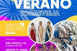 Moros y cristianos de Crevillent y Alicante y comparsas del carnaval de Torrevieja acompañarán a la Reina y Damas de la Sal en el desfile