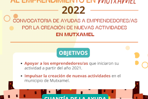 Nueva línea de ayudas para impulsar el emprendimiento en Mutxamel