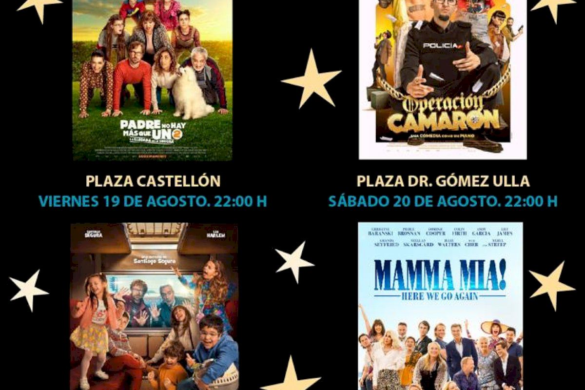 El cine sale a la calle y toma cuatro plazas de Alicante los dos últimos fines de semana de agosto