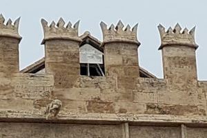 Plàstics en la teulada i desperfectes en el saló daurat: Ciutadans lamenta l'estat de la Llotja de València