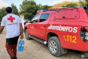 Cruz Roja atiende a 599 personas por los incendios de la Vall d’Ebo y Bejís