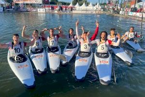 Los valencianos campeones del mundo de kayak-polo con la selección española