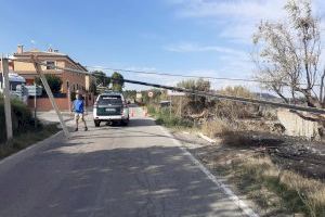 La Diputación de Castellón trabaja en la reparación de los daños ocasionados por el incendio del Alto Palancia en la CV-236