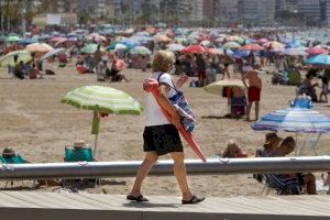Pugen les màximes aquest dilluns encara que no es descarten tempestes en la Comunitat Valenciana