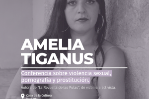 La activista contra la trata Amelia Tiganus ofrecerá una conferencia en Calp