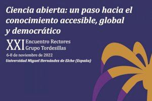 Abierto el plazo de inscripción para el XXI Encuentro de Rectores del Grupo Tordesillas, que se celebrará en la UMH