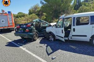 Una persona fallecida y tres heridas en un accidente de tráfico en Castelló de Rugat