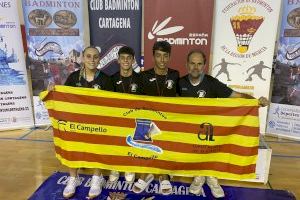 El club de bádminton El Campello se trae 3 medallas de oro en el máster de jóvenes de Cartagena