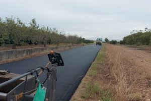 El Ajuntament de Vinaròs asfalta el camino de las Carretes con una subvención de la Generalitat Valenciana