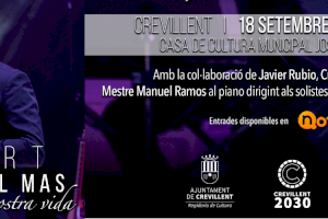 El cantant crevillentí José Manuel Mas torna a Crevillent amb el concert “Les cançons de la nostra vida” a la Casa de Cultura