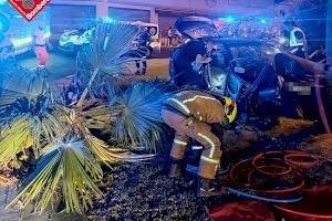 Tres heridos en un accidente de coche tras chocar contra una palmera en Torrevieja