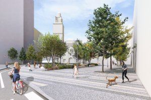 Valencia transformará la plaza de Santa Mònica en un espacio más abierto y accesible