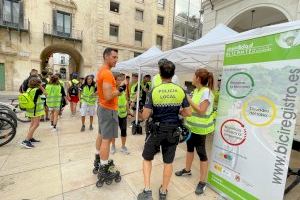 Alicante duplica la participación con 2.225 jóvenes en el programa Biciescuela para fomentar el uso de la bicicleta este año