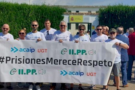 Los sindicatos protestan ante la prisión de Picassent por su "hartazgo" ante las promesas incumplidas por la administración