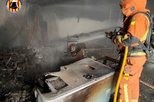 Incendio en un sótano de Torrent
