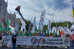 Funcionarios valencianos se manifiestan en Madrid para exigir “medidas económicas eficaces”
