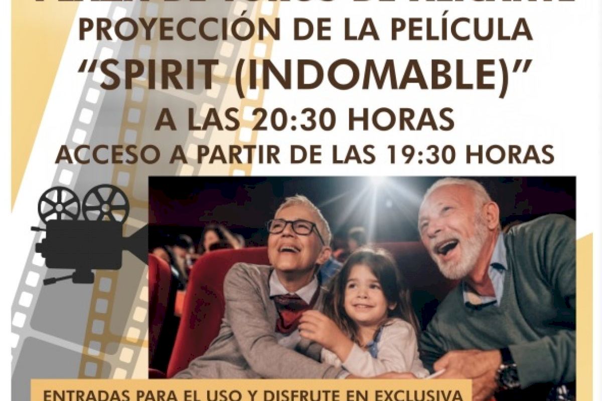 La jornada de cine para mayores y nietos se celebrará el próximo viernes 30 de septiembre en Alicante