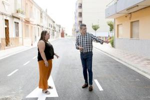 Almussafes ultima las obras de construcción del colector de la calle Santa Creu