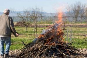 La Vila Joiosa abre el período de solicitud de autorizaciones de actividades con fuego de restos agrícolas para este invierno