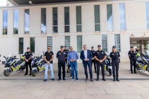 La Policía Local de Benidorm incorpora a su parque móvil cinco nuevas motocicletas de última generación