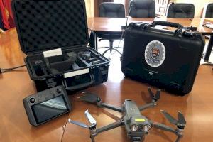 Los drones de la Policía Local se unen al dispositivo especial de vigilancia de la campaña de recogida de la granada mollar