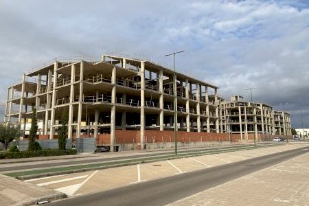 La estructura de la construcción de la entrada de Cap de l’Horta se convertirá en viviendas residenciales