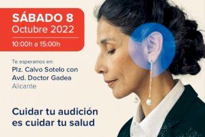 El Ayuntamiento de Alicante impulsa una campaña para revisar la audición gratis el sábado 8 de octubre en la Plaza Calvo Sotelo