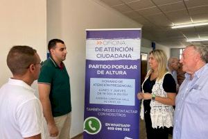Marta Barrachina inaugura la oficina de atención ciudadana en Altura como apuesta de proximidad y escucha activa del PPCS