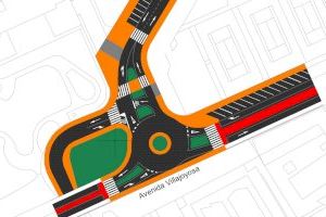 Comienza la construcción de una rotonda en el cruce de las avenidas Villajoyosa y Marina Baixa para mejorar la movilidad y la seguridad vial