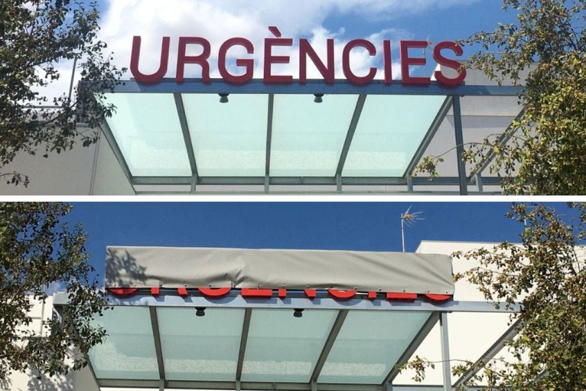 Tapan el cartel de 'Urgencias' del nuevo ambulatorio de Castelló porque Sanidad no ve necesario abrirlas