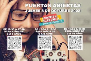 Mañana Robotikids realiza una “Jornada de Puertas Abiertas” para escolares
