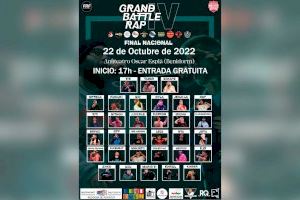 El auditorio Óscar Esplá acoge el sábado 22 la IV Grand Battle Rap con 32 participantes