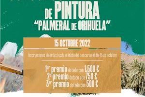 Medio Centenar de Artistas participarán mañana en el I Concurso Internacional de Pintura “Palmeral de Orihuela”