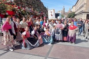 El Ayuntamiento de Benejúzar participa en la Ofrenda de Flores y Frutos de la Virgen del Pilar en Zaragoza