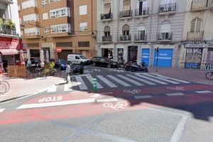 El PP denuncia la peligrosidad de un carril bici de Valencia tras el atropello de un ciclista