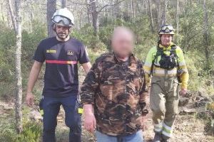 Los bomberos efectúan dos rescates en Castellón: un cazador en Aín y una mujer en Vistabella