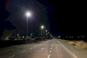 Aspe mejora la iluminación en la Avenida Cortes Valencianas y Carretera 325 Aspe - Novelda con 132 luces Led
