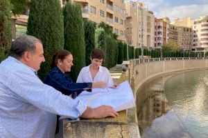 Comienzan las obras de renovación urbana del margen del río Segura entre el puente de Levante y el de Príncipe de Asturias