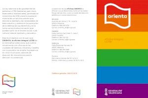 Las concejalías de Igualdad y de Juventud colaboran con la oficina integral LGTBI de la Generalitat Valenciana 'ORIENTA'