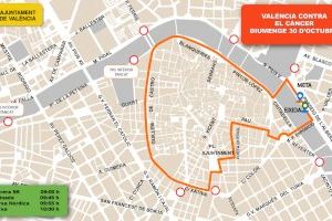 Aquests són els talls de trànsit a València aquest diumenge amb motiu de la VII Carrera Contra el Càncer