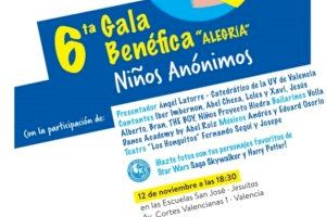 Las Escuelas San José de los Jesuitas en Valencia acogen el 12 de noviembre la sexta Gala Benéfica “Alegría. Niños Anónimos”