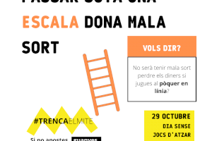 Vinaròs s’adhereix a la campanya de conscienciació sobre el joc d’atzar amb motiu del 29 d’octubre