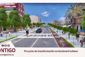 CONTIGO presenta el proyecto de boulevard urbano para la Avda. Illice de Torrellano