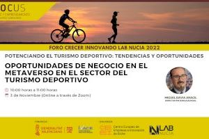 Mañana “Oportunidades de negocio en el metaverso en Turismo Deportivo” en el Foro Crecer Innovando